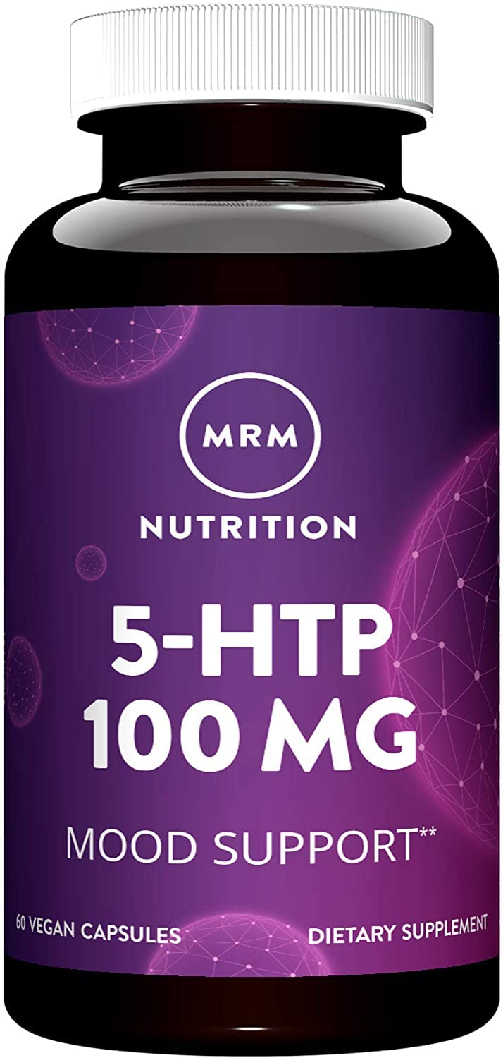 MRM 5-HTP Supplement 100mg vegan capsules front view