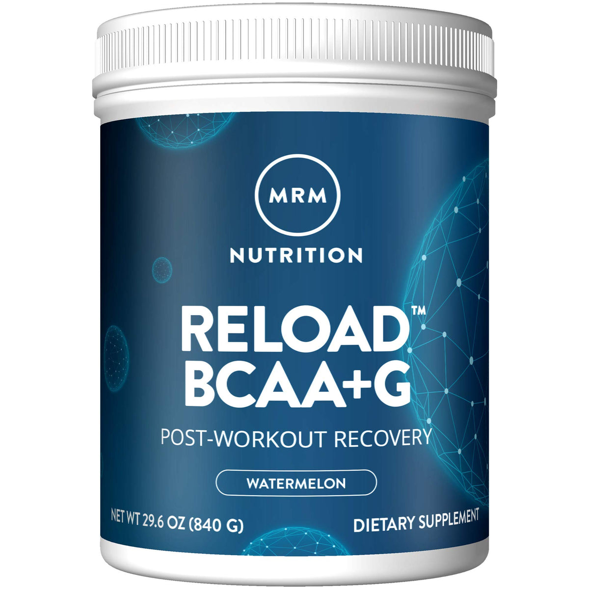 MRM BCAA+G RELOAD powder front view packaging