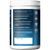 MRM BCAA Post-Workout Supplement 27g back view showing nutritional information