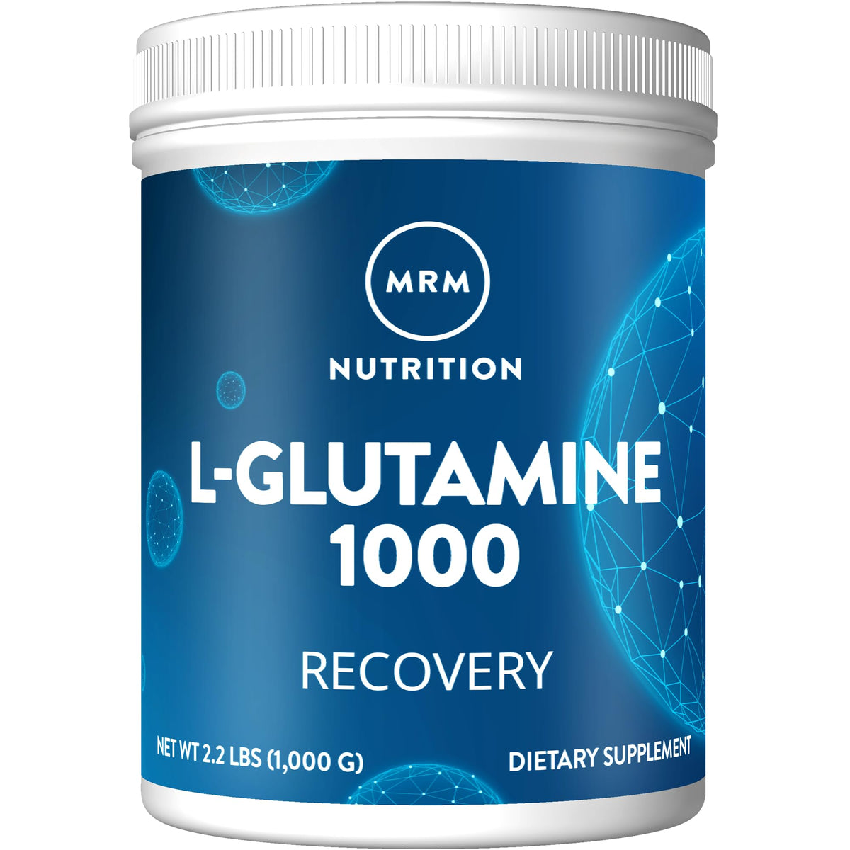 MRM L-Glutamine Powder 1000g front view