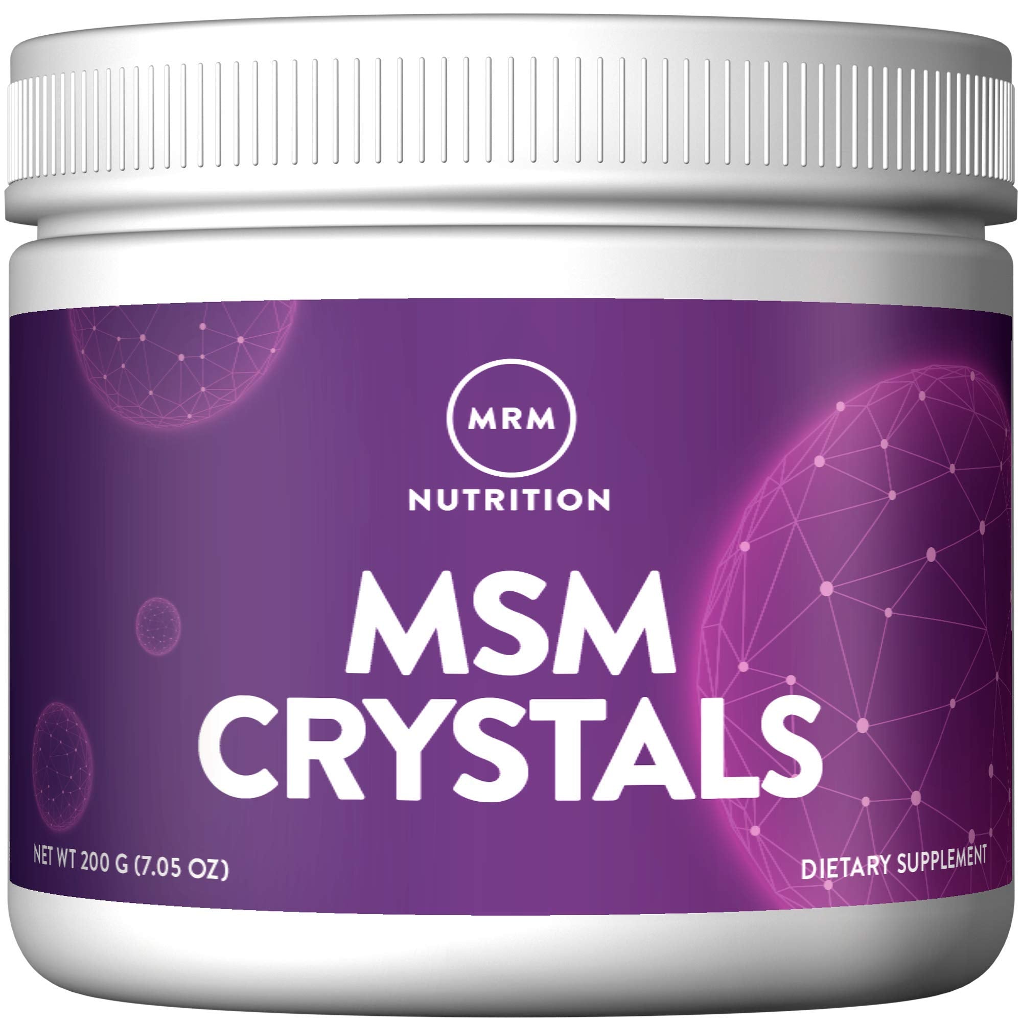 MRM MSM Powder 1000mg 200g front view with packaging