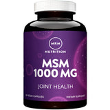 MRM MSM Sulfur Support 1000mg vegan capsules front view