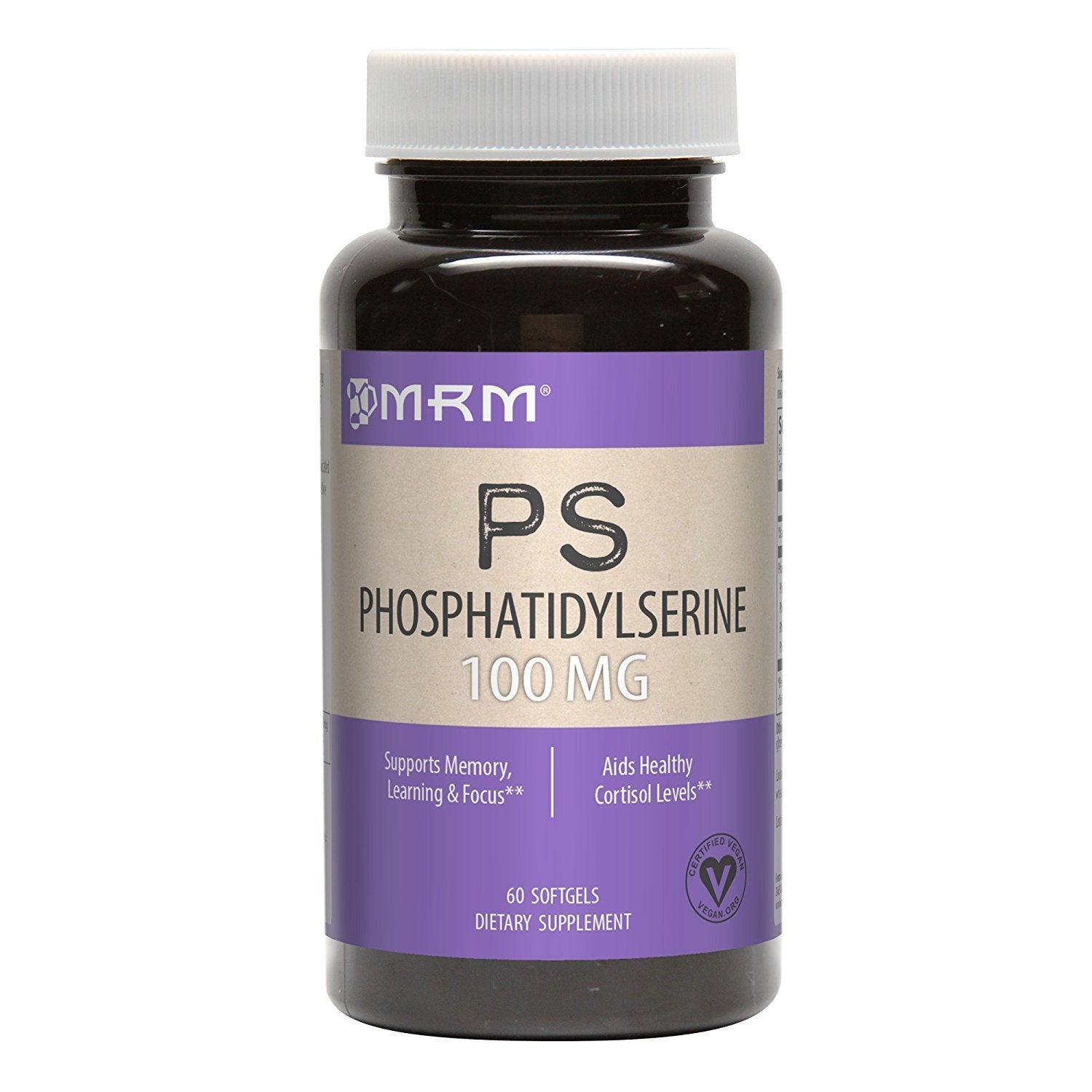 MRM Phosphatidylserine Softgels 100mg front view