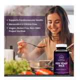 MRM Red Yeast Rice Capsules back view with ingredient list