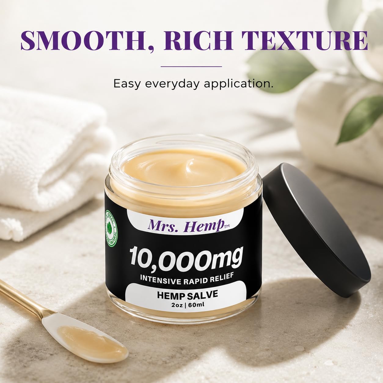 MRS. HEMP Hemp Extra Strength Healing Salve lifestyle scene