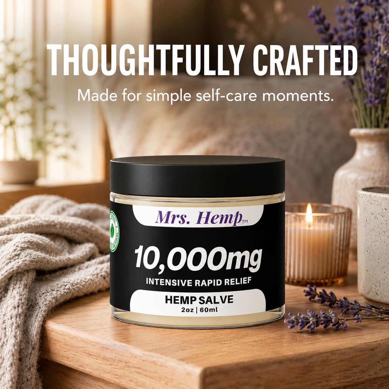 MRS. HEMP Hemp Extra Strength Healing Salve texture close-up