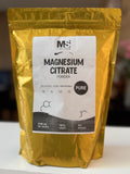MS Finechem Magnesium Citrate Powder 500g mixed in a glass of water