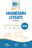 MS Finechem Magnesium Citrate Powder 500g nutritional information