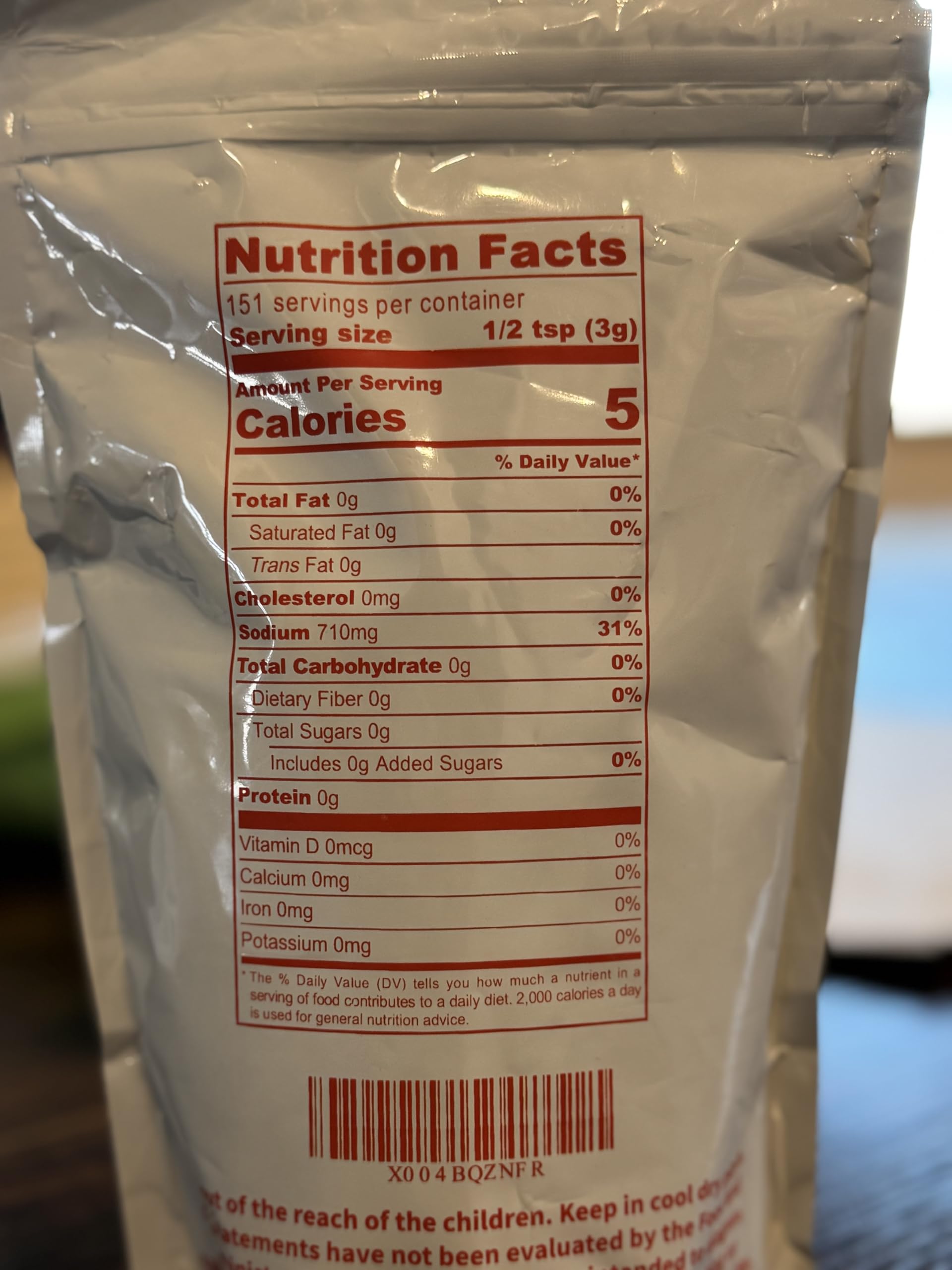 MS Finechem Sodium Citrate Granular Supplement side view