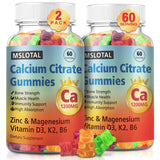 MSLOTAL Calcium Citrate Gummies front view with packaging