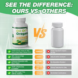 MSLOTAL Oregano Oil Softgels with natural ingredients background