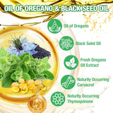 MSLOTAL Organic Oregano Oil Softgels side view showing capsule