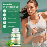 MSLOTAL Organic Oregano Oil Softgels with dosage instructions