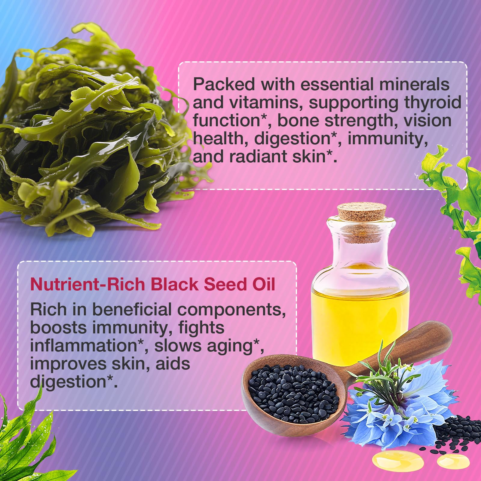 MSLOTAL Sea Moss Gummies ingredients list