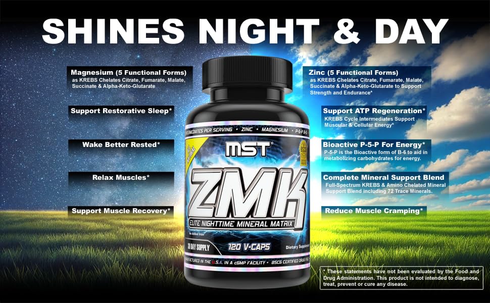 MST Blended Vitamin & Mineral Supplement on wooden table lifestyle shot