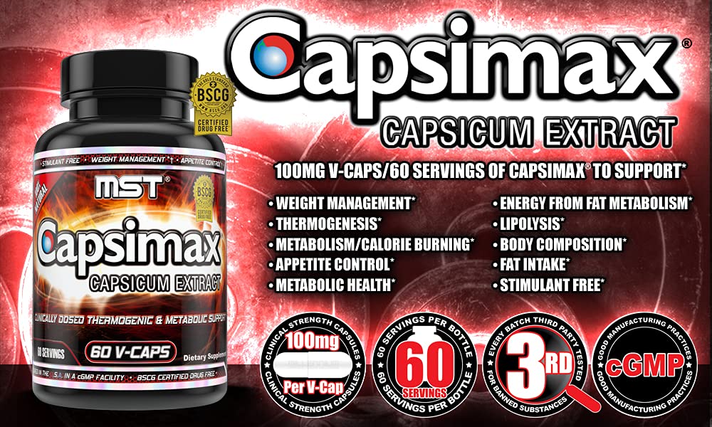 MST Fat Burner Supplement on a wooden table