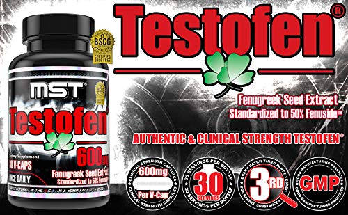 MST Fenugreek Seed Extract Capsules 600mg close-up of capsules