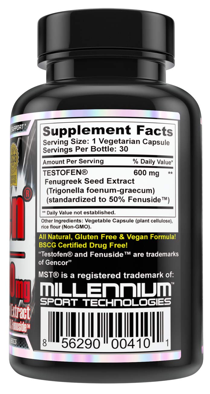 MST Fenugreek Seed Extract Capsules 600mg with packaging