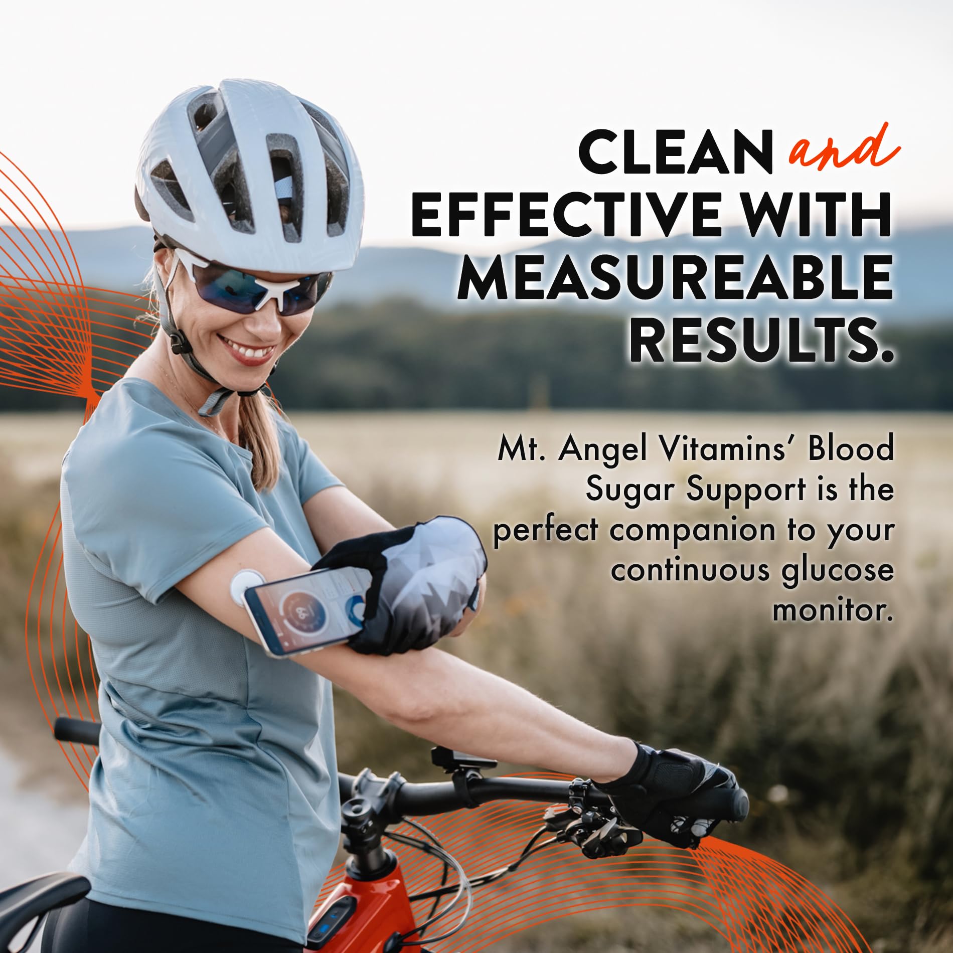 Mt. Angel Vitamins Blood Sugar Support Capsules on a wooden table
