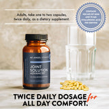 Mt. Angel Vitamins Joint Solution Advanced 1000mg Glucosamine bottle with a measuring spoon