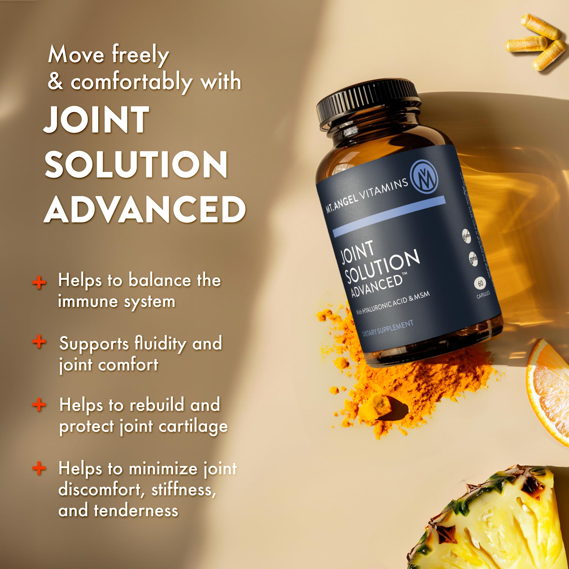 Mt. Angel Vitamins Joint Solution Advanced 1000mg Glucosamine ingredients list
