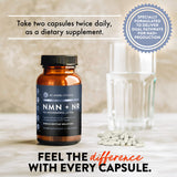 Mt. Angel Vitamins NAD+ Support Supplement with a measuring spoon