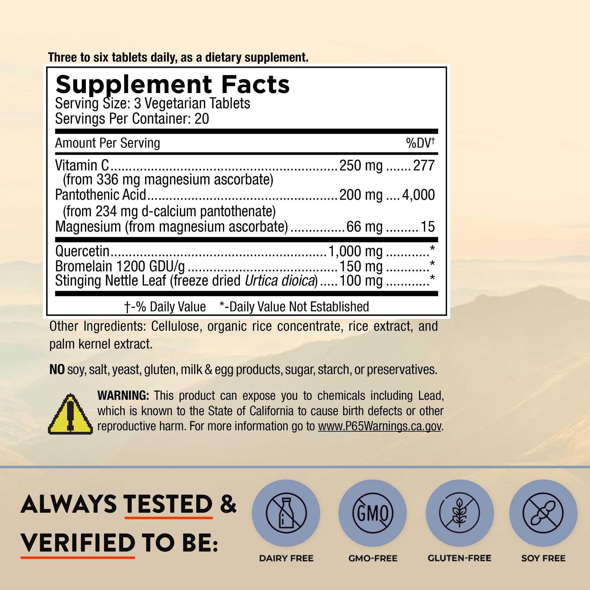 Mt. Angel Vitamins Nettle Capsules in a natural setting