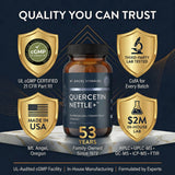 Mt. Angel Vitamins Nettle Capsules with a measuring spoon for dosage