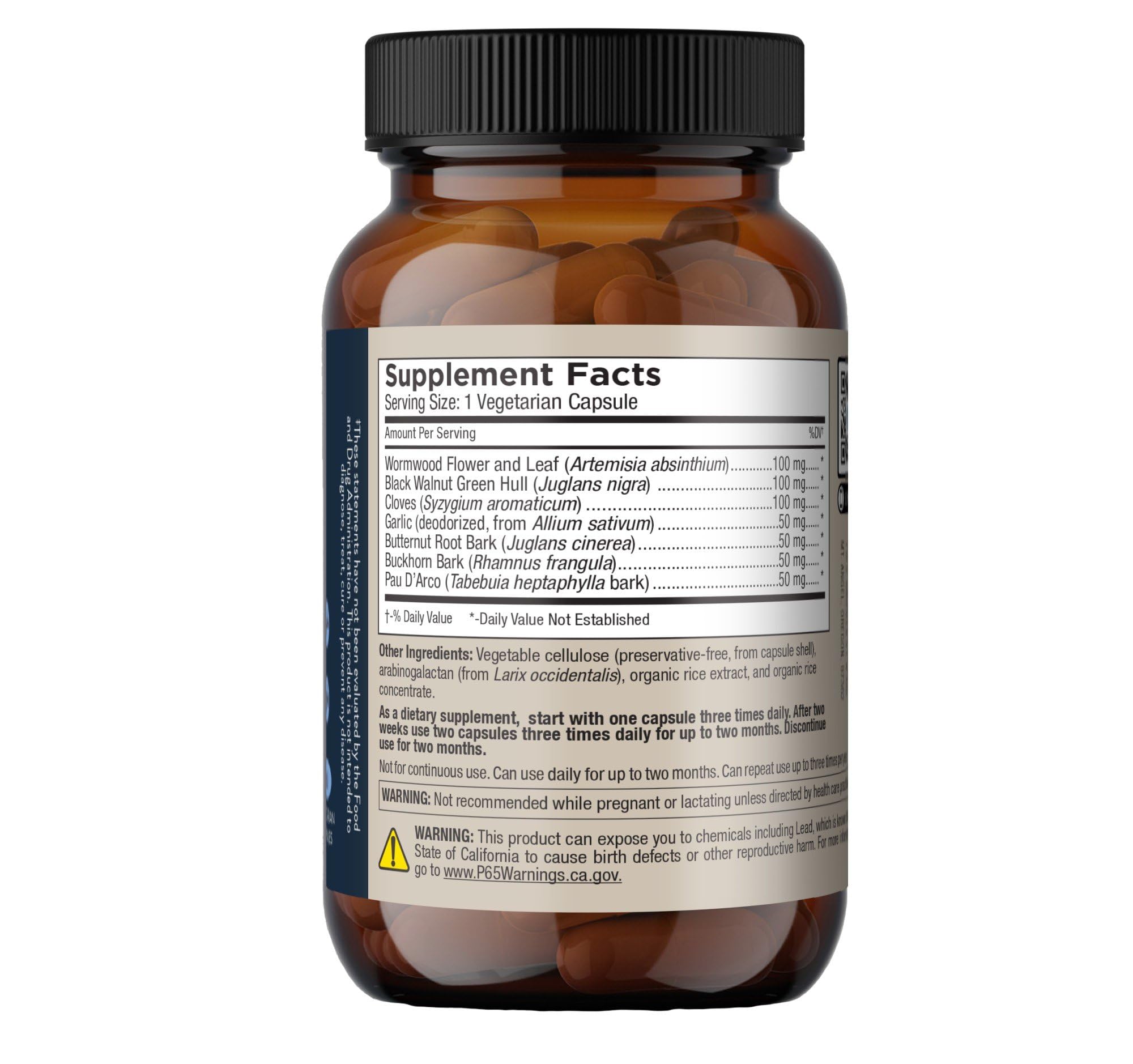 Mt. Angel Vitamins Para Response supplement ingredients list