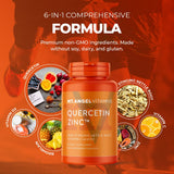 Mt. Angel Vitamins Quercetin Zinc Capsules with measuring spoon