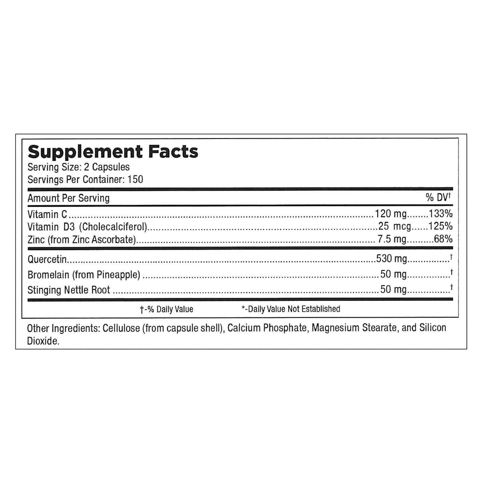 Mt. Angel Vitamins Quercetin Zinc Supplement with a measuring spoon