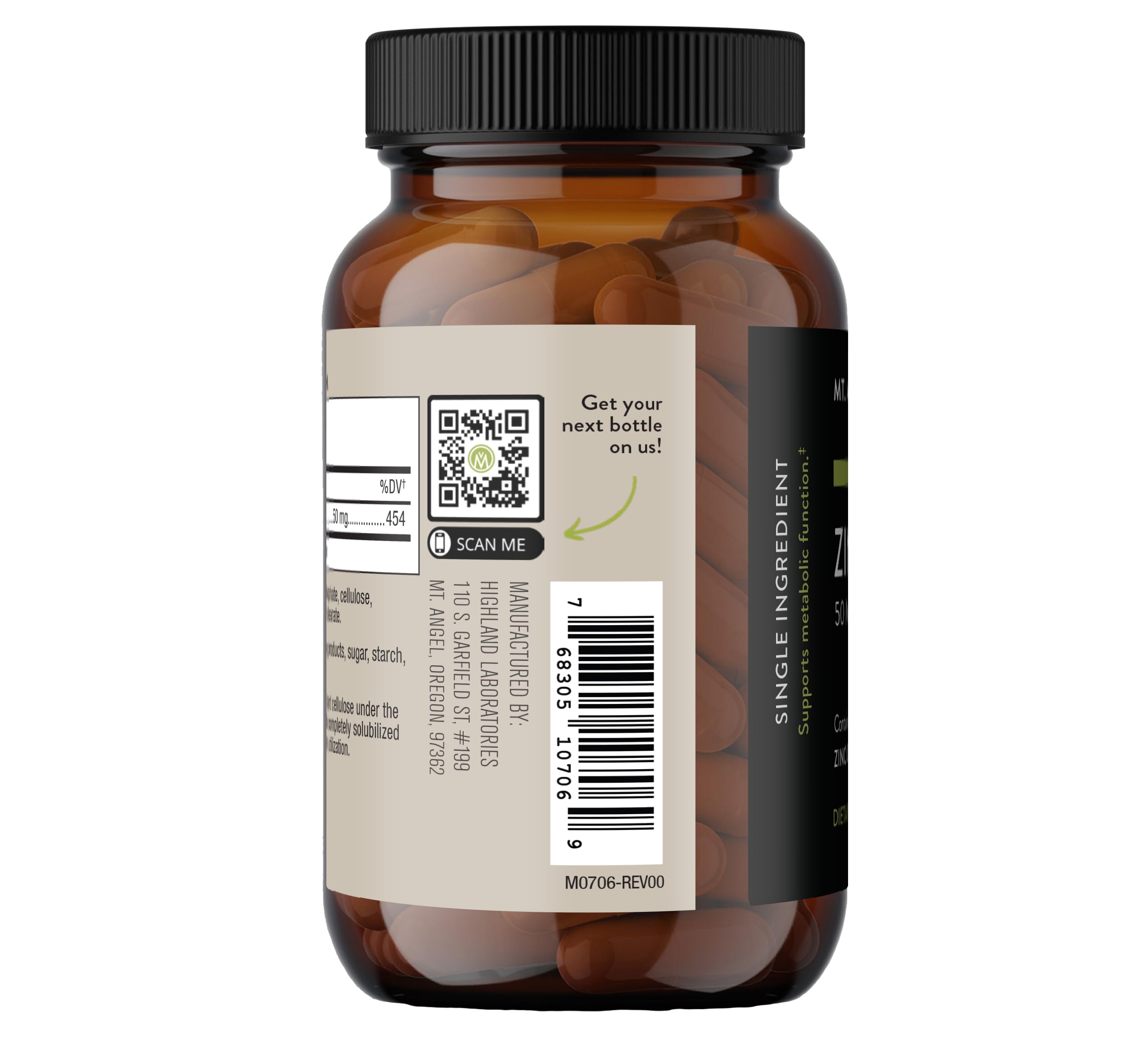 Mt. Angel Vitamins Zinc Citrate 50MG Tablets in a health setting