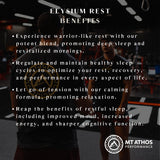 Mt. Athos Performance Elysium Rest capsules on a table