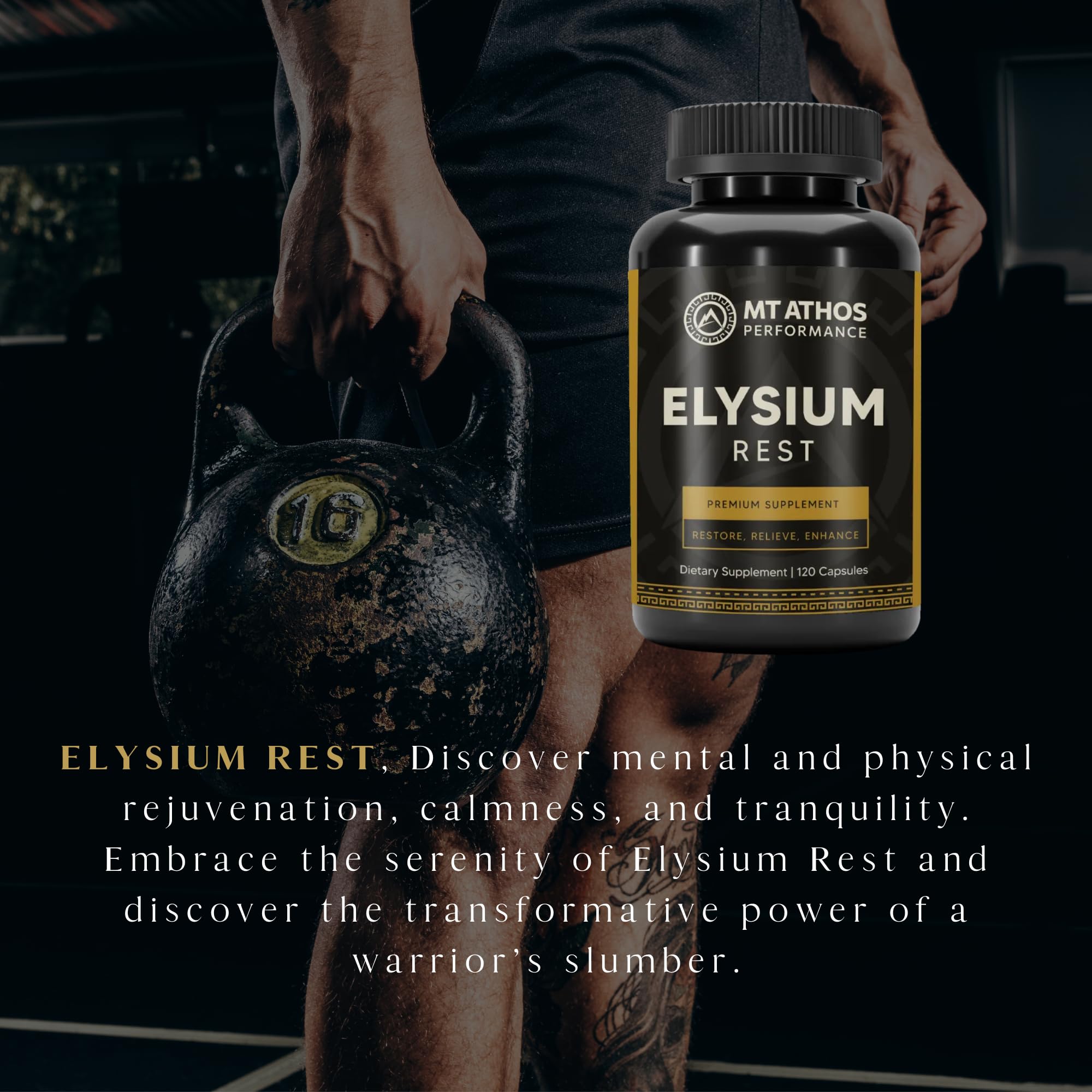 Mt. Athos Performance Elysium Rest product packaging
