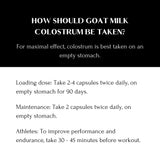 Mt Capra Goat Colostrum with a measuring scoop