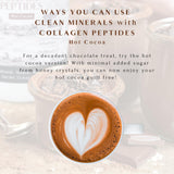 Mt Capra Healthy Hot Cocoa Collagen Supplement mixed in coffee