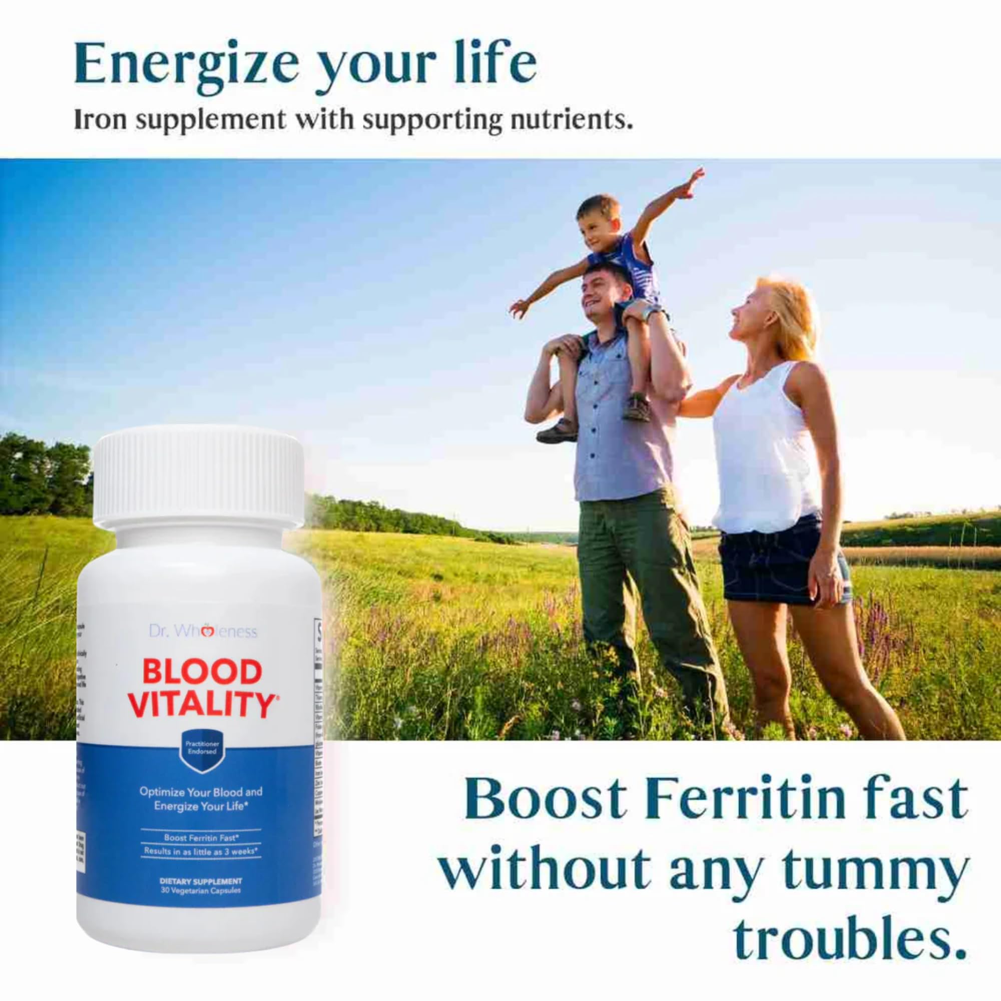 MT. CAPRA Iron Multivitamin Supplement showing capsule format