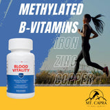 MT. CAPRA Iron Multivitamin Supplement top view of capsules