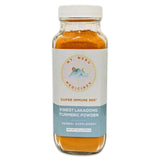 Mt. Meru Lakadong Turmeric Powder in a bowl with spices