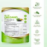 Mtmult Oregano Oil Capsules on a wooden table