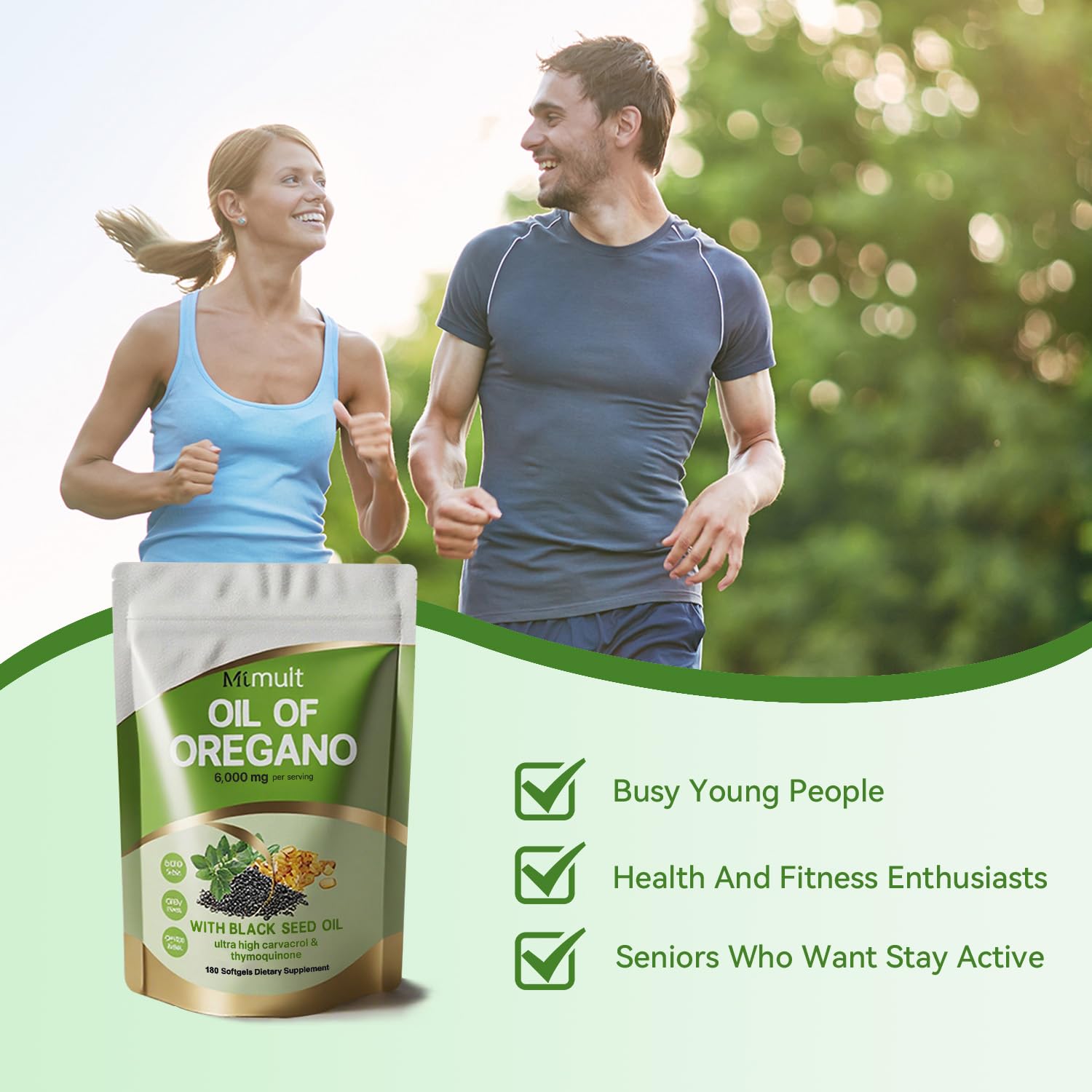 Mtmult Oregano Oil Capsules with black seed oil and moringa