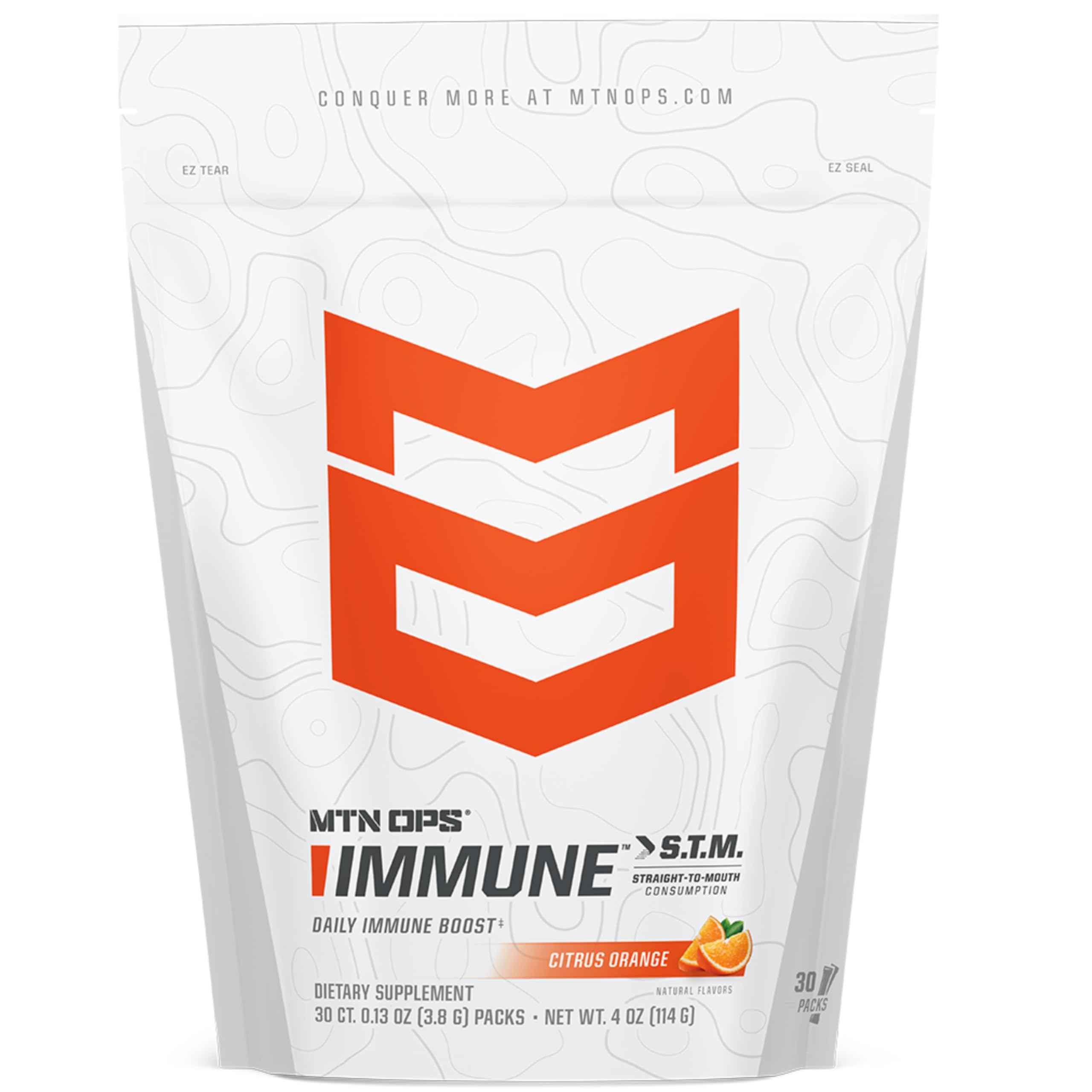 MTN OPS Daily daily wellness Support Sachets front view with packaging