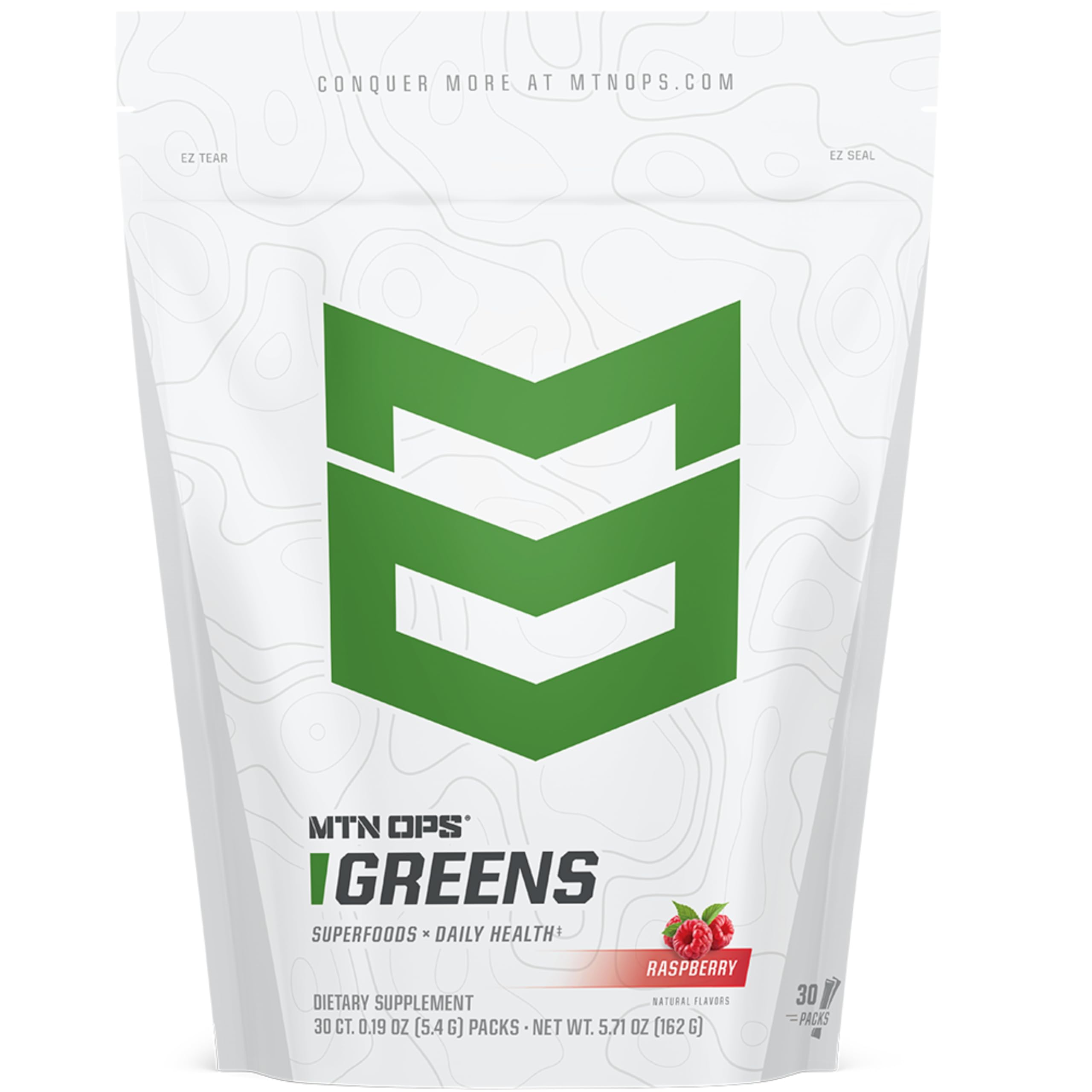 MTN OPS Daily Greens Superfood Blend packaging front view