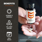 MTN OPS Multi-V multivitamin bottle side view