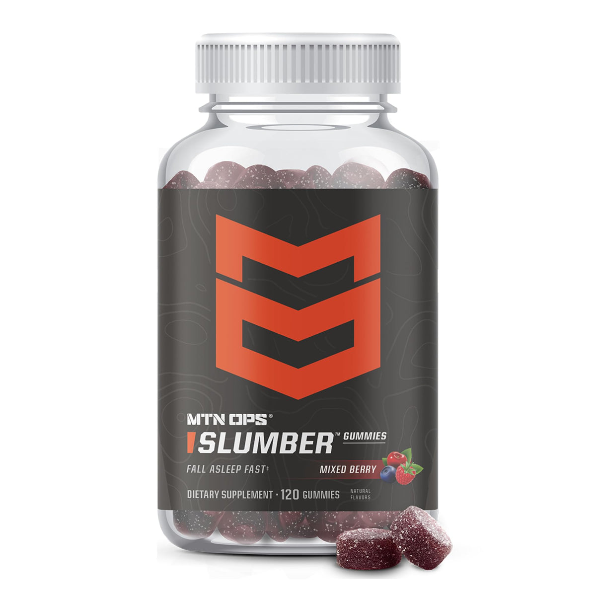 MTN OPS Slumber Gummies 120 Count bottle front view