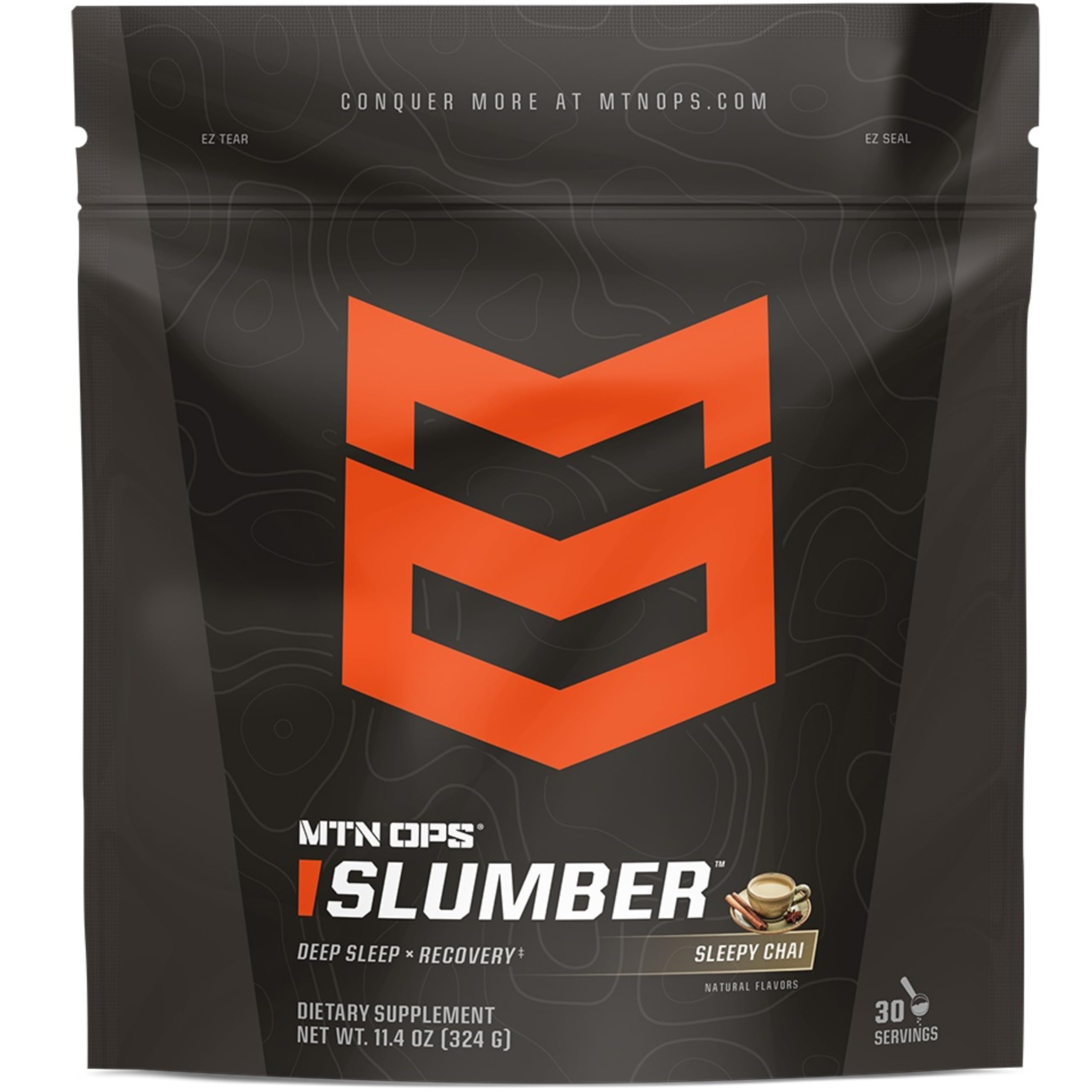 MTN OPS Slumber supplement front view with packaging
