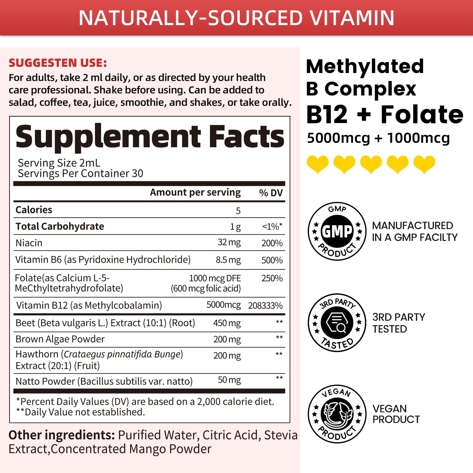 Mulittea B-Complex Liquid Drops sublingual drops close-up