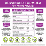 Mulittea Calcium Gummies 689g back view with nutritional information