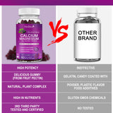 Mulittea Calcium Gummies 689g in a bowl with elderberries