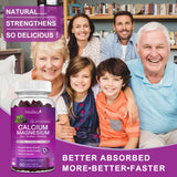 Mulittea Calcium Gummies 689g on a kitchen countertop
